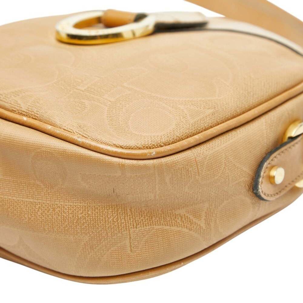 CHRISTIAN DIOR Brown Leather Trotter Shoulder Bag - Picture 4 of 9